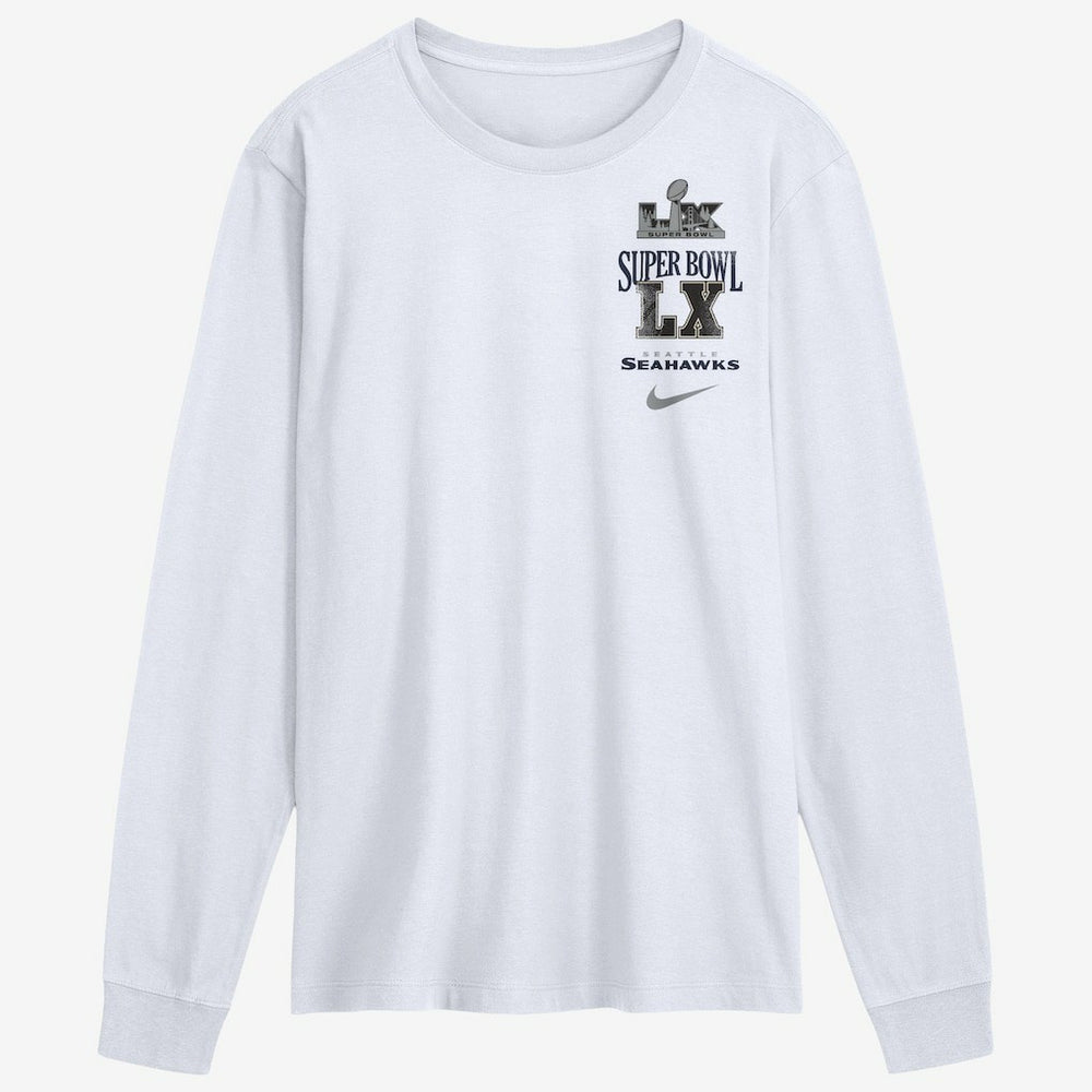 Seattle Seahawks Nike Super Bowl LX Champions Long Ball Long Sleeve T-Shirt