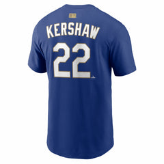 Clayton Kershaw Los Angeles Dodgers Nike 2026 Gold Collection Name & Number T-Shirt | MLB Discount