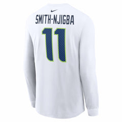Seattle Seahawks Nike Jaxon Smith-Njigba  Super Bowl LX Champions Patch Name & Number Long Sleeve T-Shirt