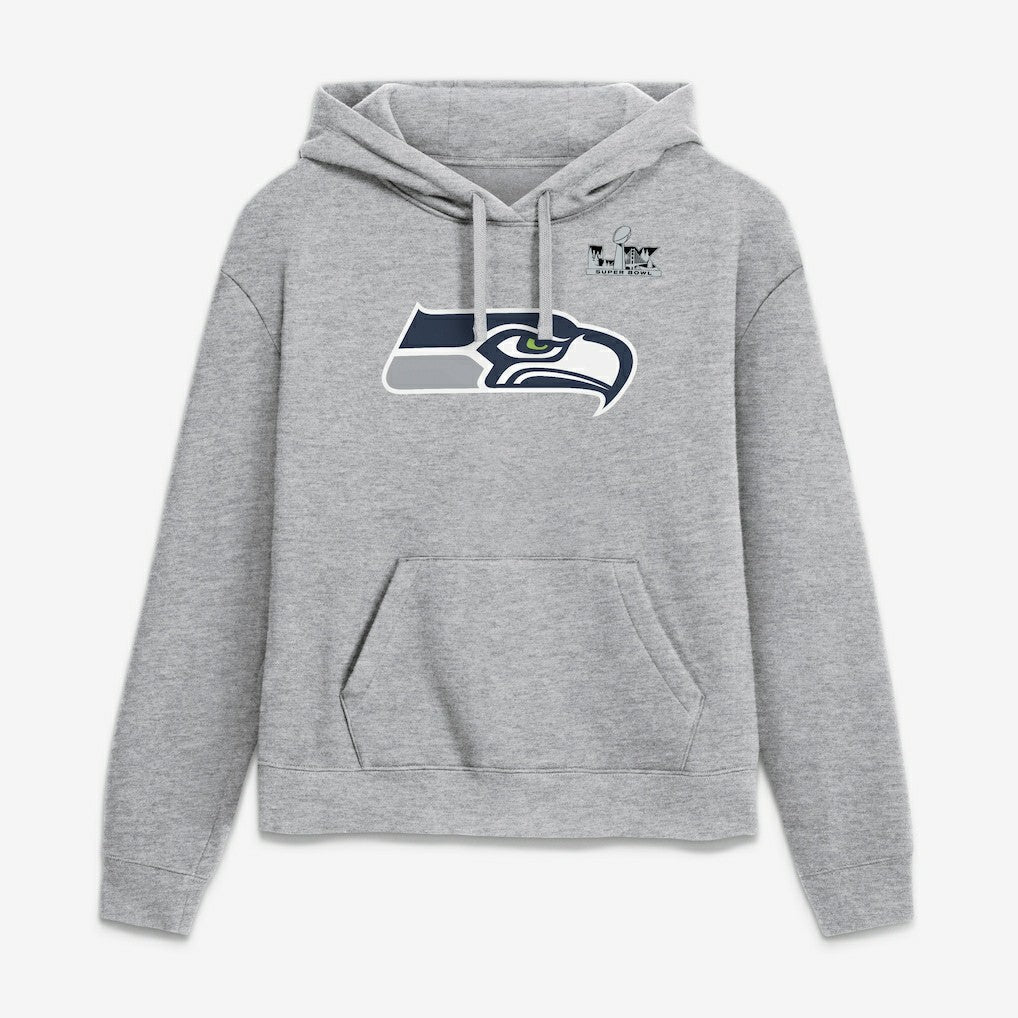 Seattle Seahawks Nike Jaxon Smith-Njigba  Women's Super Bowl LX Champions Patch Name & Number Hoodie