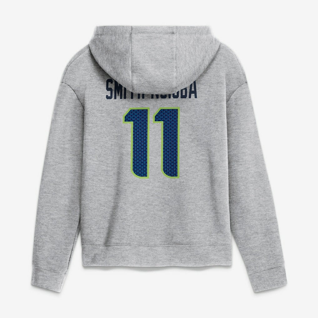 Seattle Seahawks Nike Jaxon Smith-Njigba  Women's Super Bowl LX Champions Patch Name & Number Hoodie