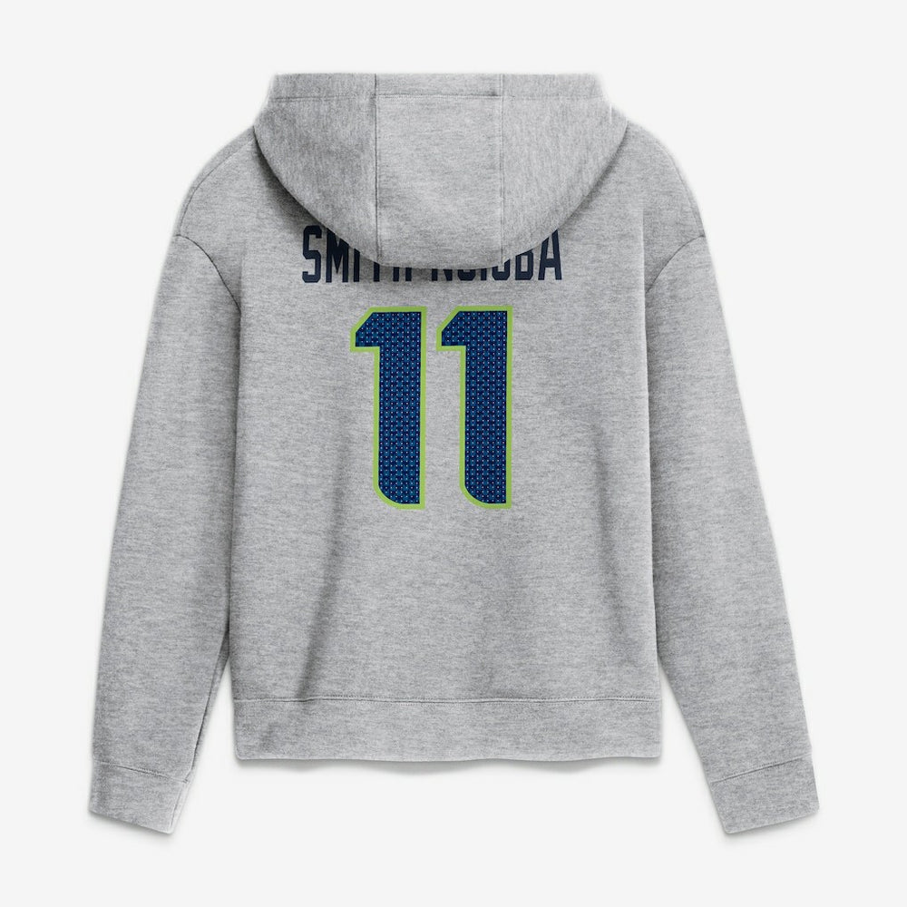 Seattle Seahawks Nike Jaxon Smith-Njigba  Women's Super Bowl LX Champions Patch Name & Number Hoodie