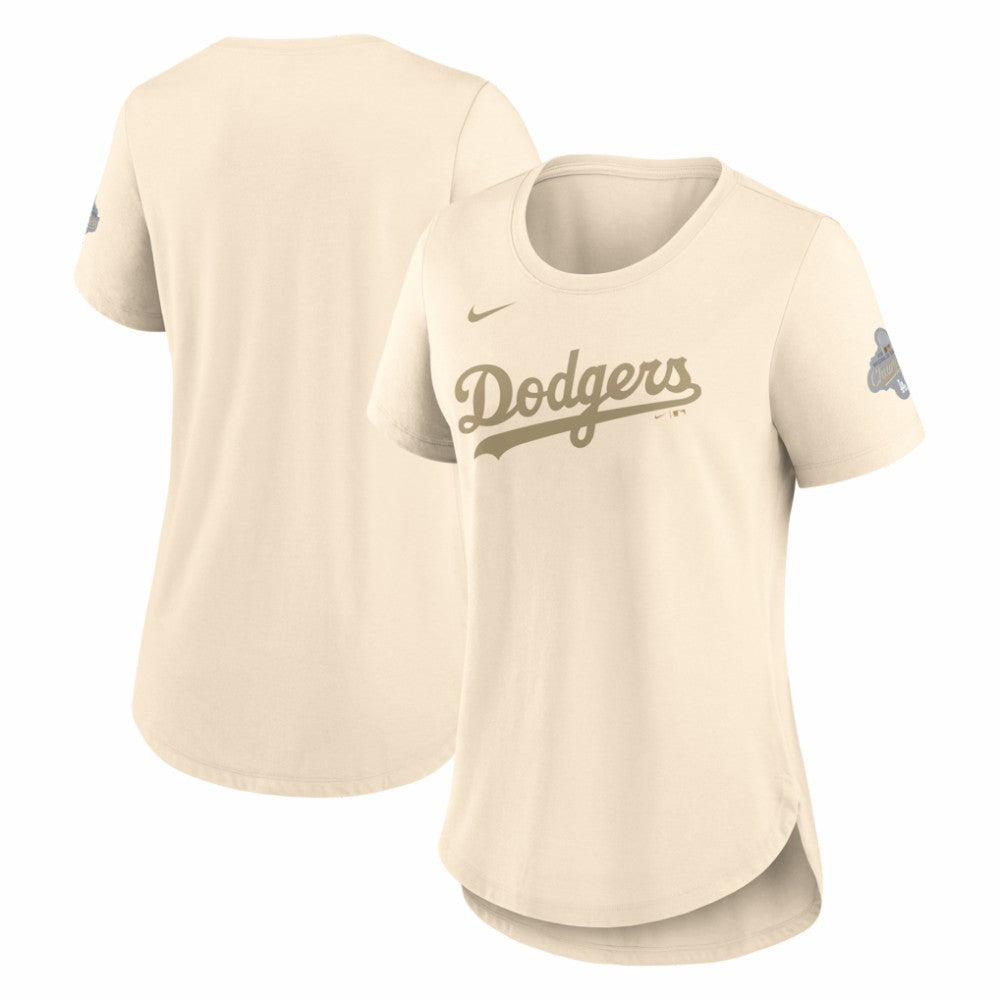 Los Angeles Dodgers Nike Women's 2026 Gold Collection Tri-Blend Wordmark T-Shirt | MLB Near me