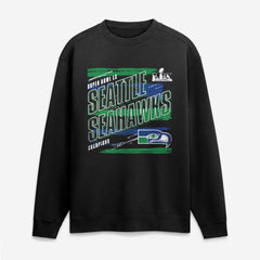 Seattle Seahawks Fanatics Super Bowl LX Champions Classic Stripes Legacy Fleece Sweatshirt