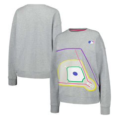 Terez MLB Women's Baseball Field Pullover Sweatshirt | MLB Discount