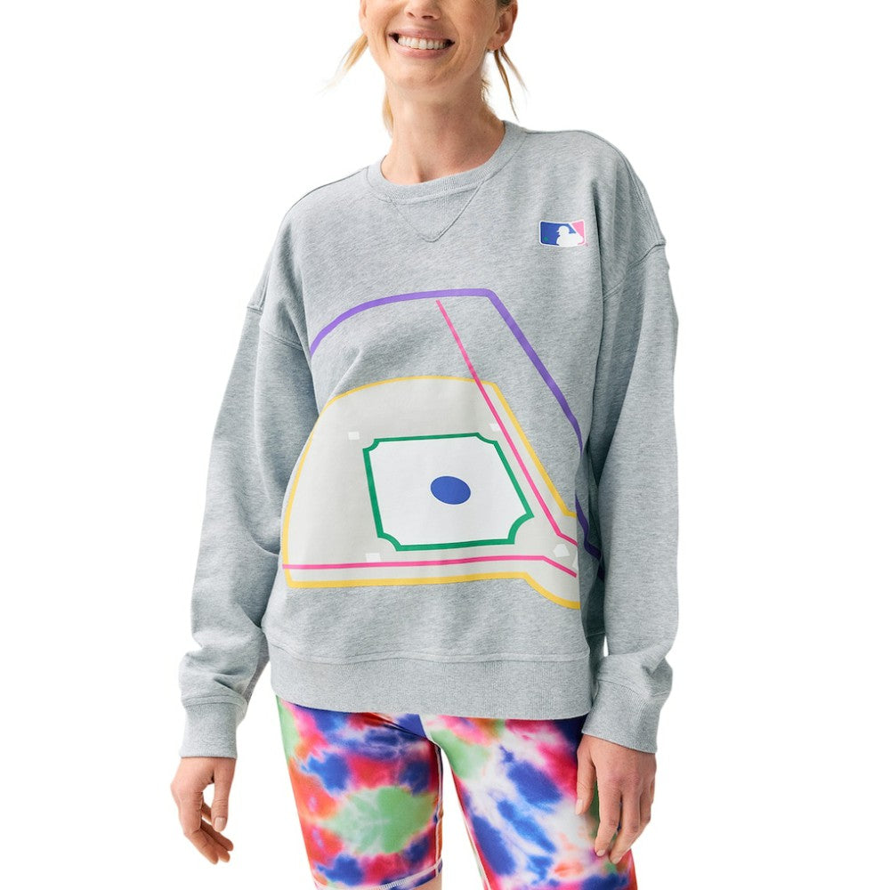 Terez MLB Women's Baseball Field Pullover Sweatshirt | MLB Discount