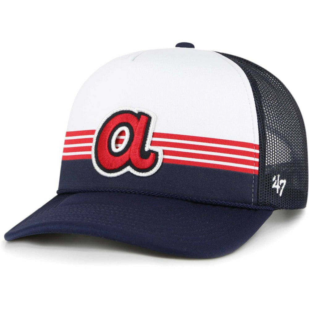 Atlanta Braves '47 Lift Off Foam Front Mesh Trucker Adjustable Hat | MLB Online