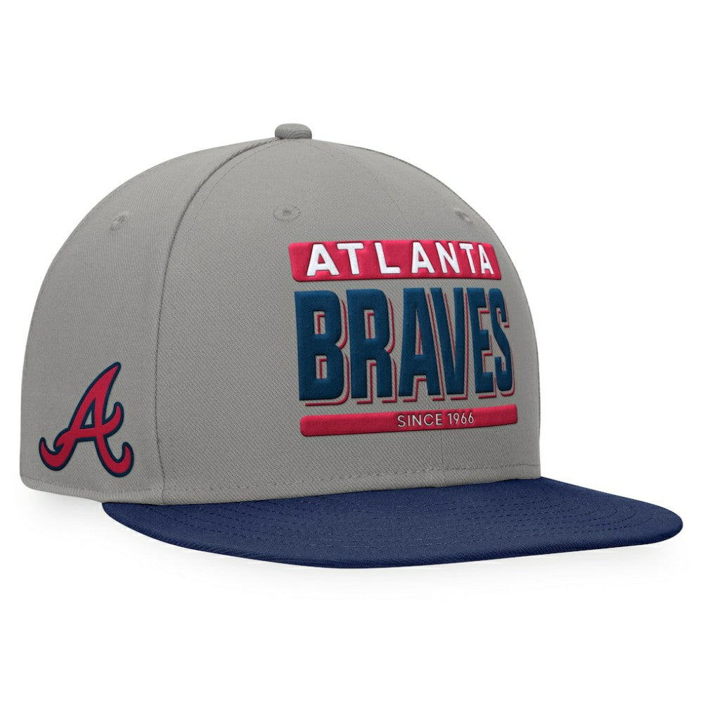 Atlanta Braves Fanatics Line Drive Two-Tone Snapback Hat | MLB Outlet