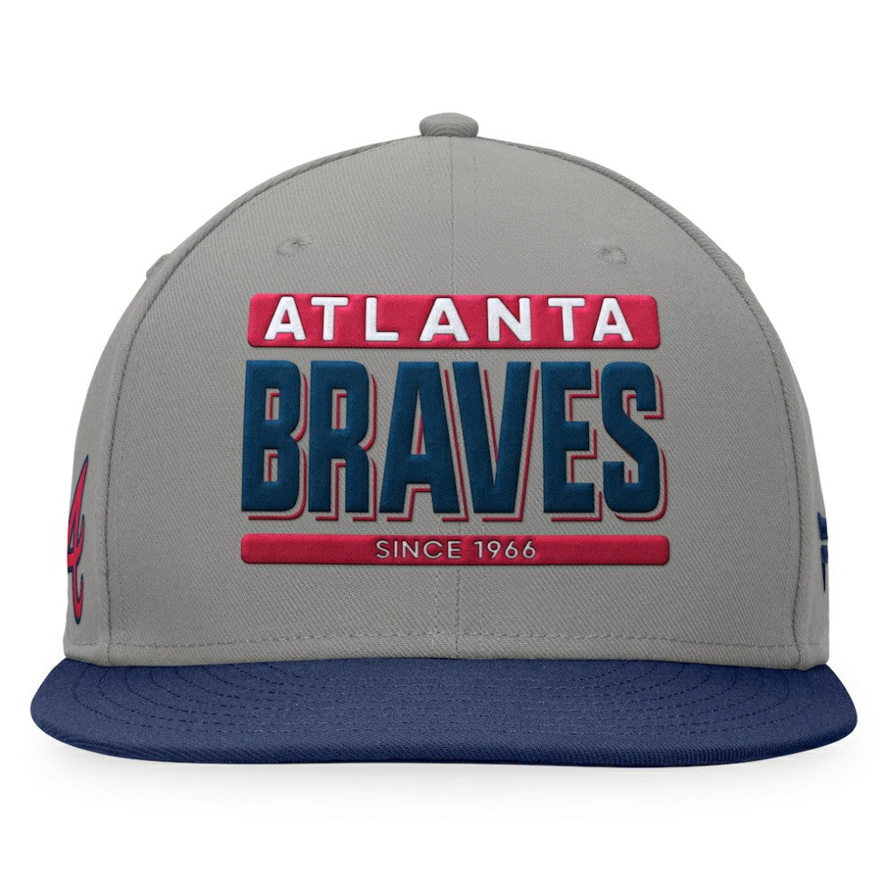 Atlanta Braves Fanatics Line Drive Two-Tone Snapback Hat | MLB Outlet