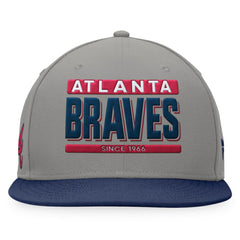 Atlanta Braves Fanatics Line Drive Two-Tone Snapback Hat | MLB Outlet