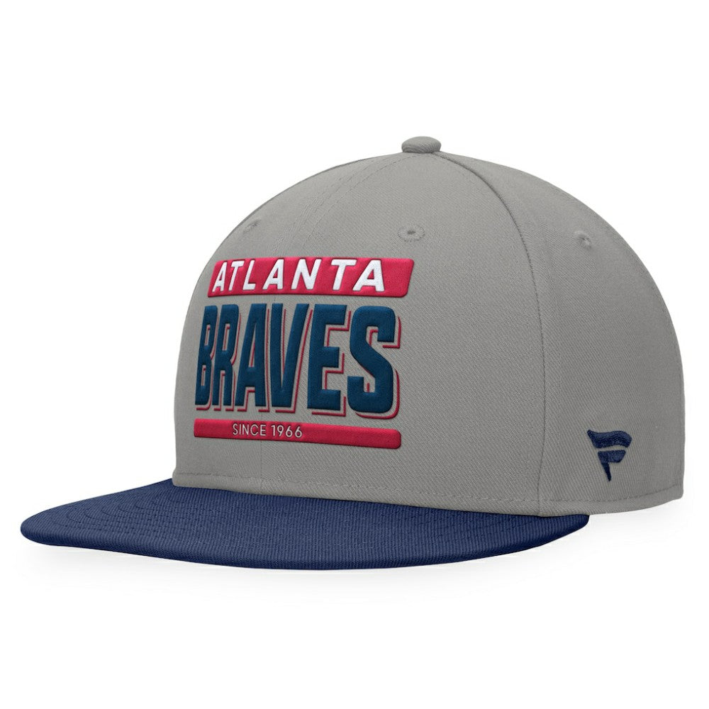 Atlanta Braves Fanatics Line Drive Two-Tone Snapback Hat | MLB Outlet