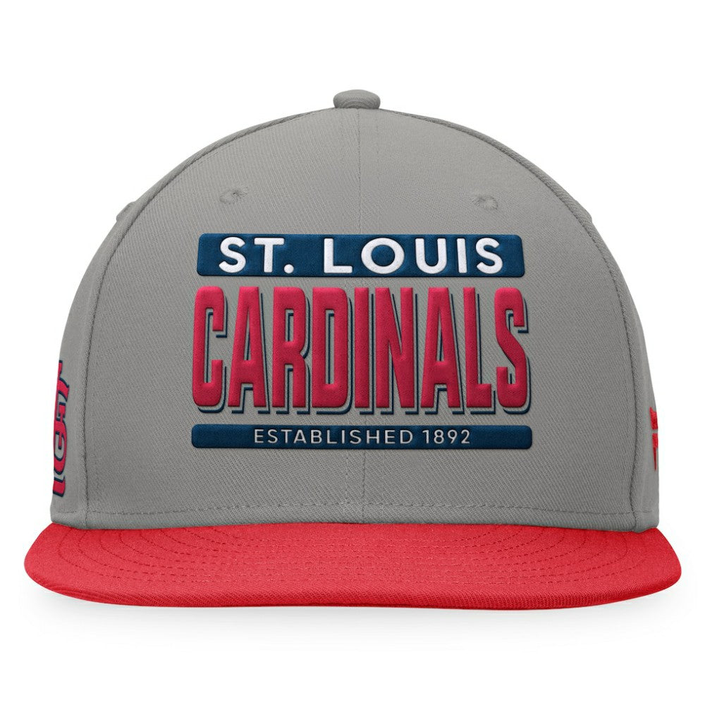 St. Louis Cardinals Fanatics Line Drive Two-Tone Snapback Hat | MLB Outlet