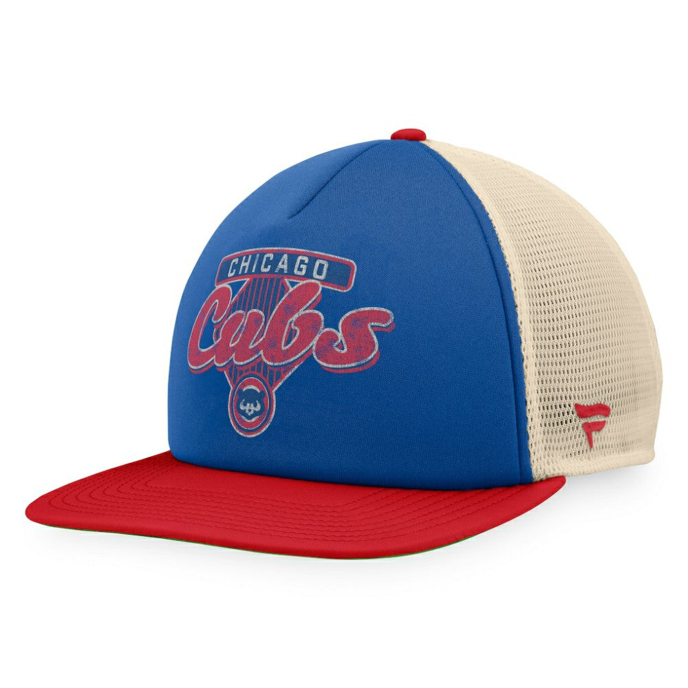 Chicago Cubs Fanatics Cooperstown Collection Talley Foam Trucker Snapback Hat | MLB On Sale