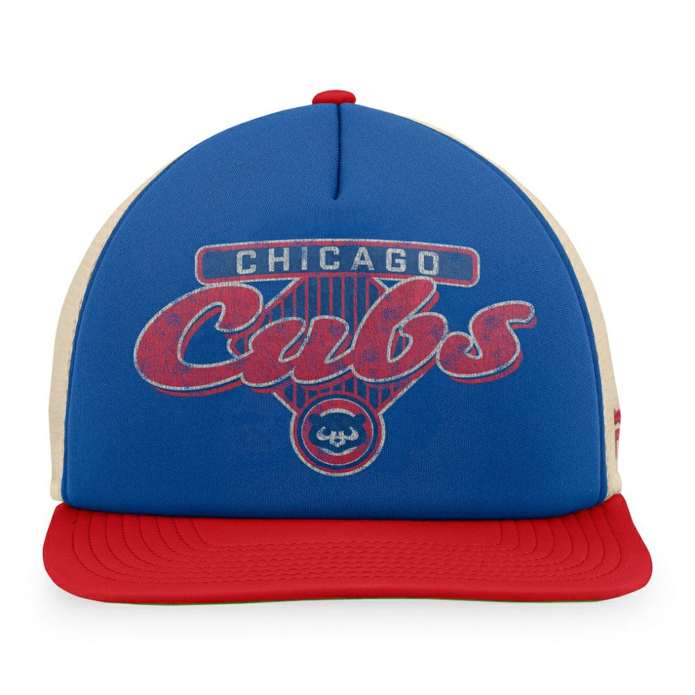 Chicago Cubs Fanatics Cooperstown Collection Talley Foam Trucker Snapback Hat | MLB On Sale