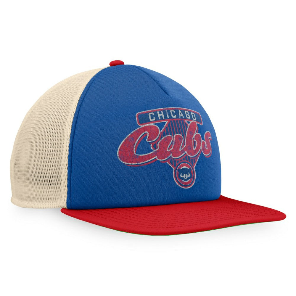 Chicago Cubs Fanatics Cooperstown Collection Talley Foam Trucker Snapback Hat | MLB On Sale