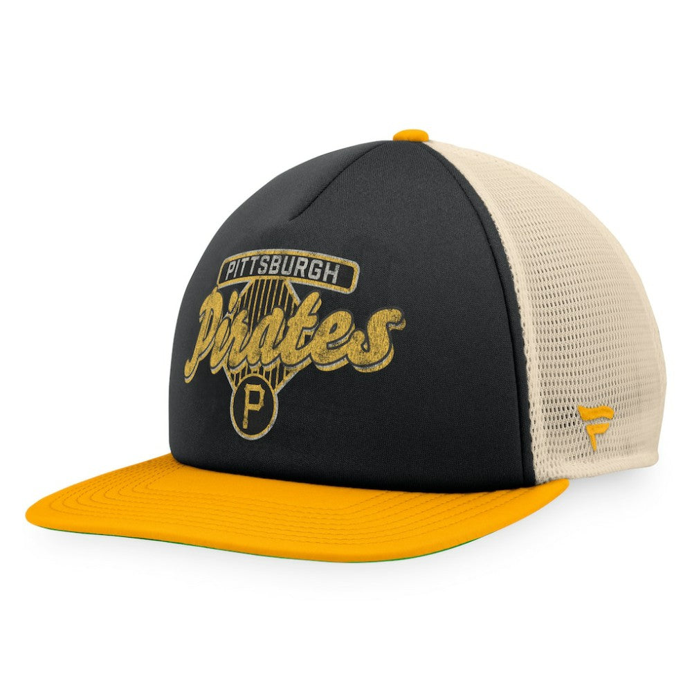 Pittsburgh Pirates Fanatics Cooperstown Collection Talley Foam Trucker Snapback Hat | MLB For sale