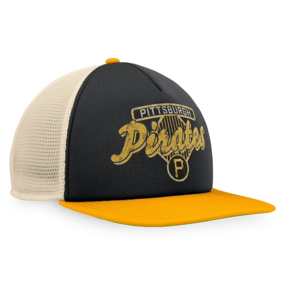 Pittsburgh Pirates Fanatics Cooperstown Collection Talley Foam Trucker Snapback Hat | MLB For sale