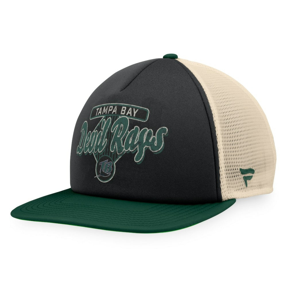 Tampa Bay Rays Fanatics Cooperstown Collection Talley Foam Trucker Snapback Hat | MLB Shop