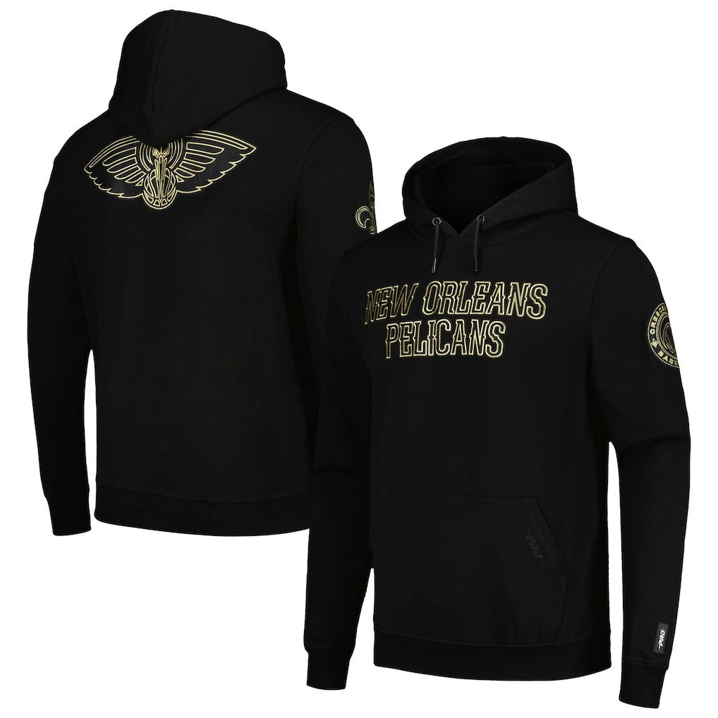 New Orleans Pelicans Pro Standard Black & Gold Pullover Hoodie shop Discount