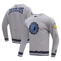 Memphis Grizzlies Pro Standard Crest Emblem Pullover Sweatshirt New