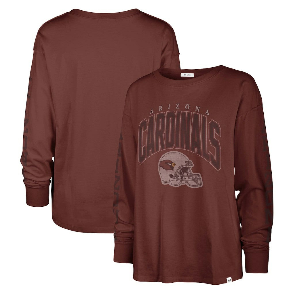 Arizona Cardinals 47 brand '47 Women's Tom Cat Lightweight Long Sleeve T-Shirt
