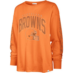 Cleveland Browns 47 brand '47 Women's Tom Cat Lightweight Long Sleeve T-Shirt