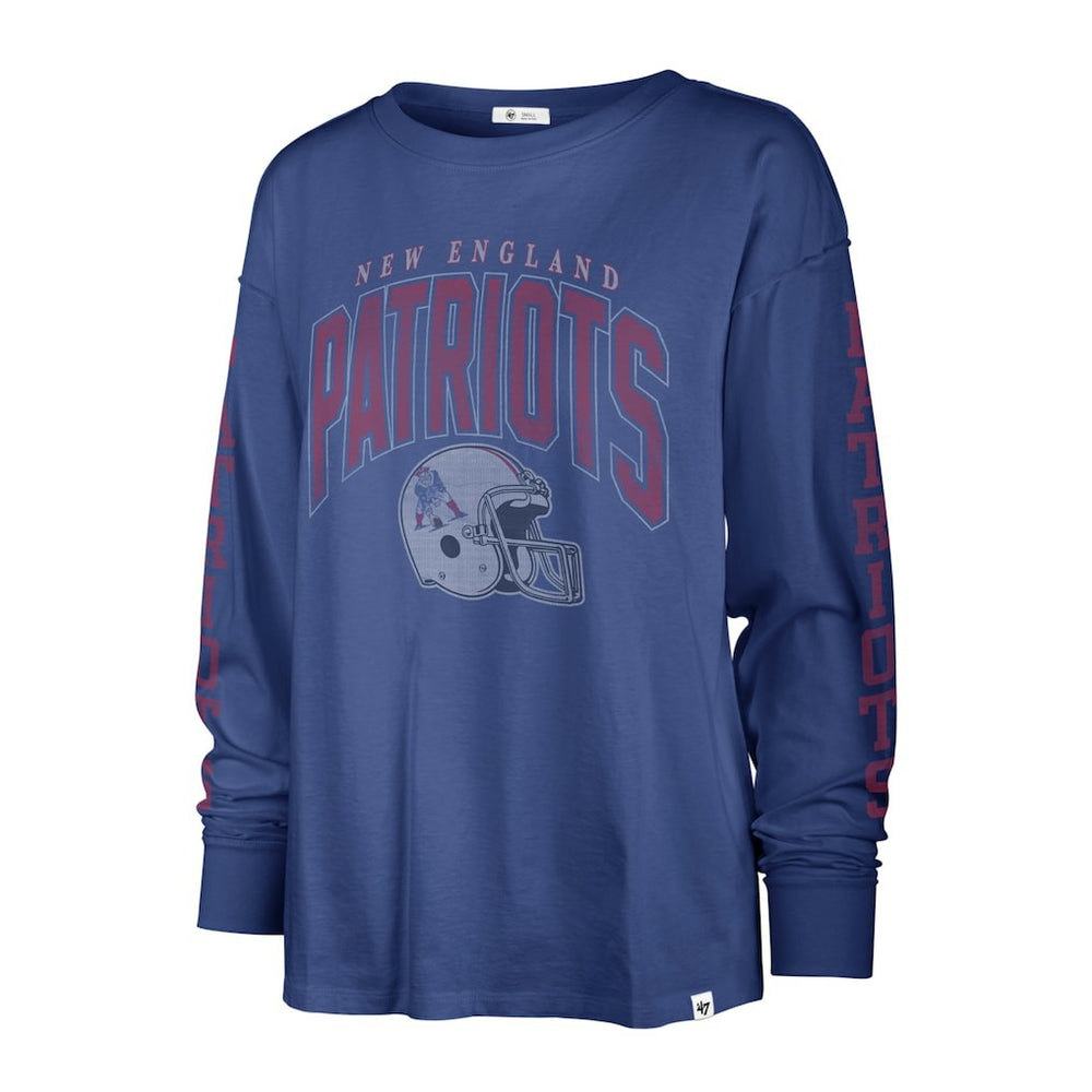 New England Patriots 47 brand '47 Women's Tom Cat Lightweight Long Sleeve T-Shirt