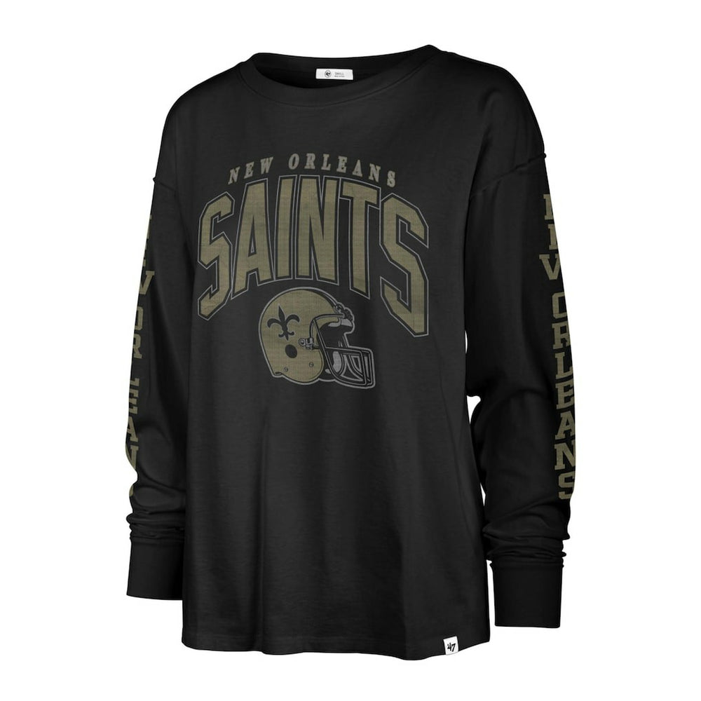 New Orleans Saints 47 brand '47 Women's Tom Cat Lightweight Long Sleeve T-Shirt