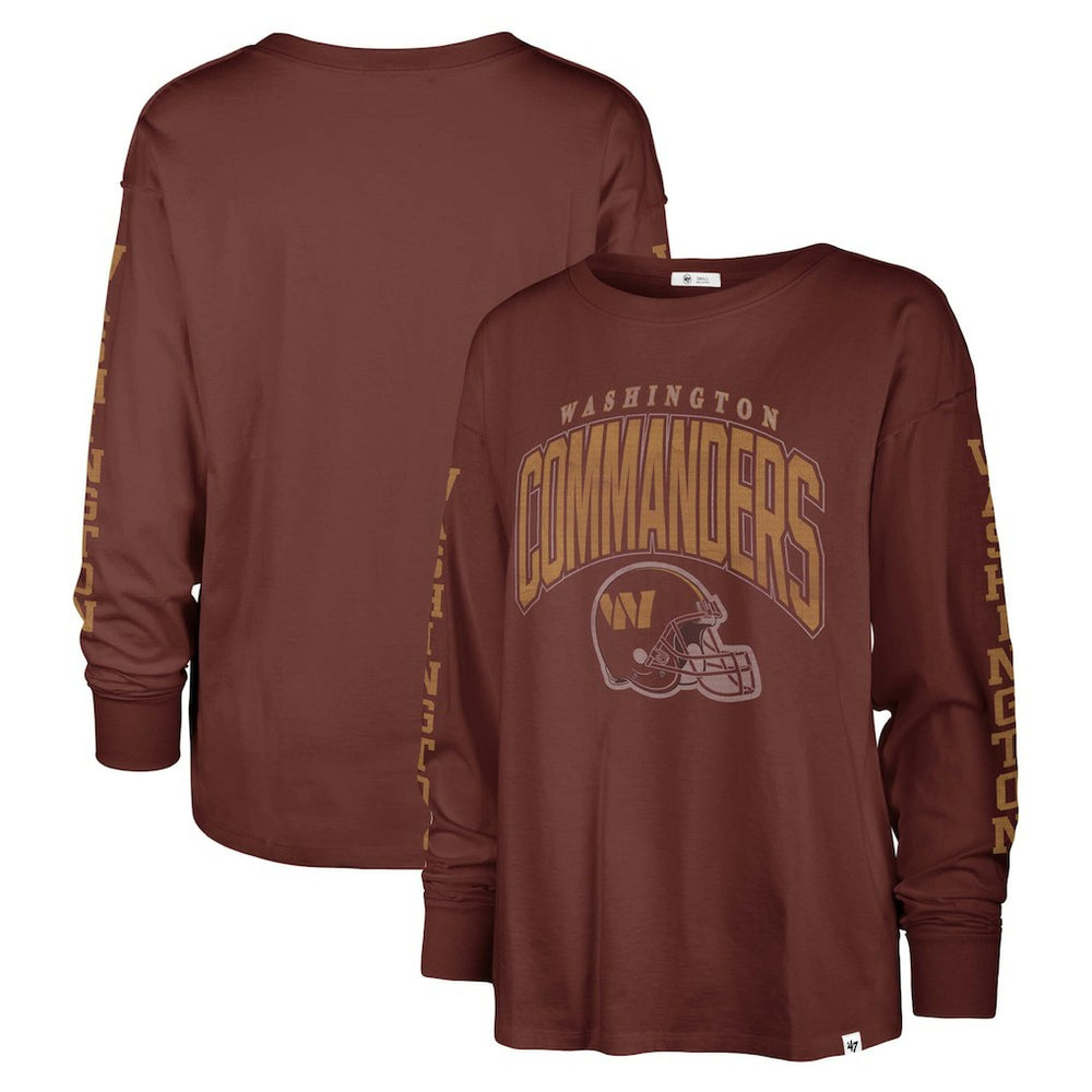 Washington Commanders 47 brand '47 Women's Tom Cat Lightweight Long Sleeve T-Shirt