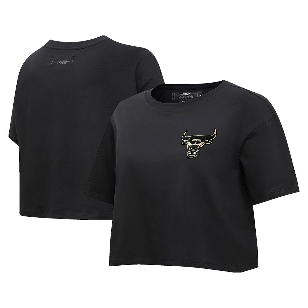 Chicago Bulls Pro Standard Women's Holiday Glam Boxy T-Shirt sale On Sale