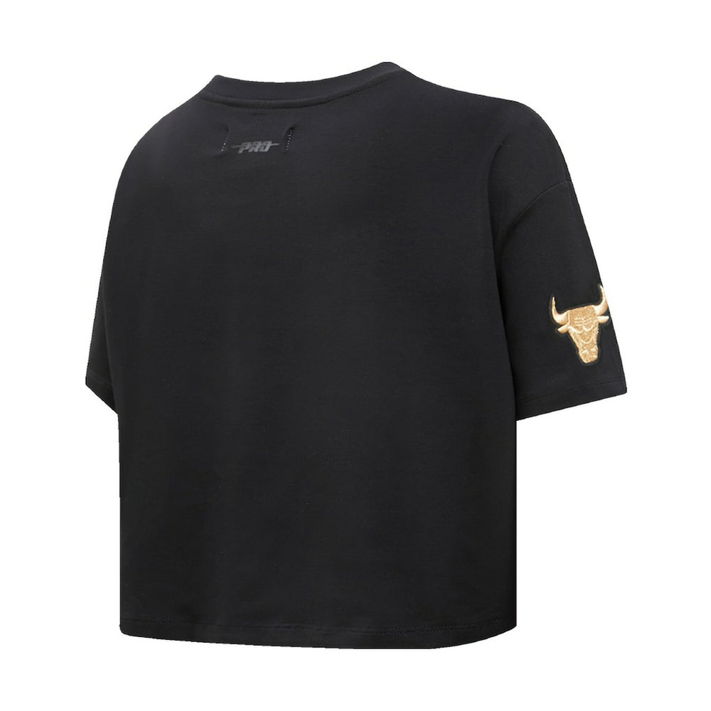 Chicago Bulls Pro Standard Women's Holiday Glam Boxy T-Shirt sale On Sale