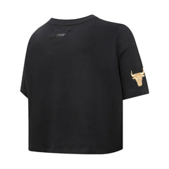 Chicago Bulls Pro Standard Women's Holiday Glam Boxy T-Shirt sale On Sale