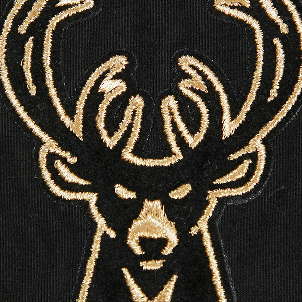 Milwaukee Bucks Pro Standard Women's Holiday Glam Boxy T-Shirt Discount