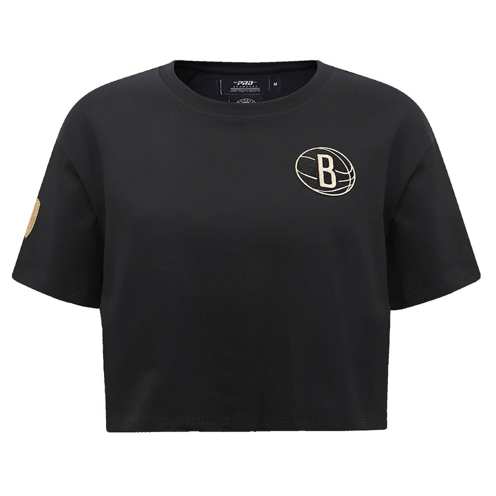 Brooklyn Nets Pro Standard Women's Holiday Glam Boxy T-Shirt Online