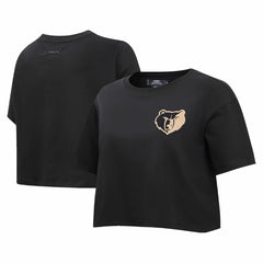 Memphis Grizzlies Pro Standard Women's Holiday Glam Boxy T-Shirt Discount