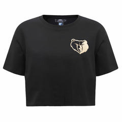 Memphis Grizzlies Pro Standard Women's Holiday Glam Boxy T-Shirt Discount