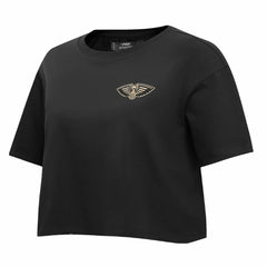 New Orleans Pelicans Pro Standard Women's Holiday Glam Boxy T-Shirt Outlet