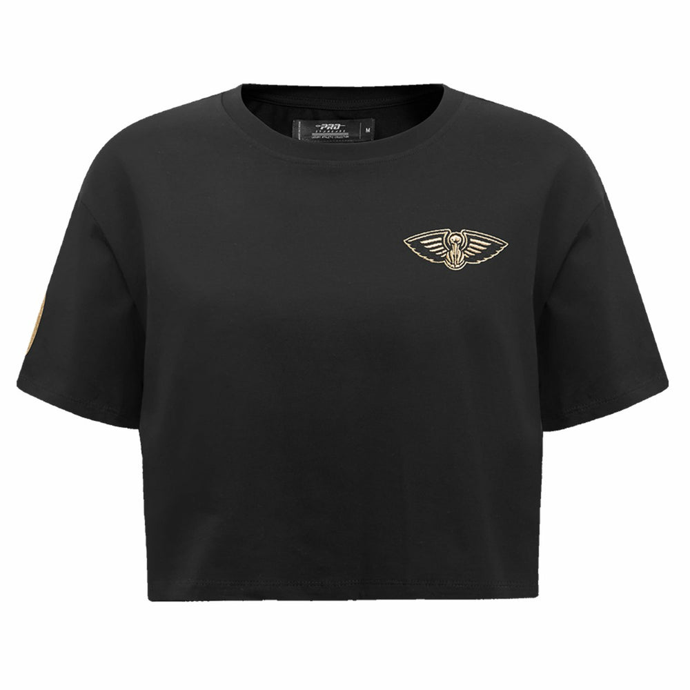New Orleans Pelicans Pro Standard Women's Holiday Glam Boxy T-Shirt Outlet