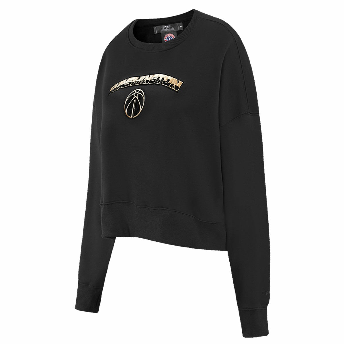 Washington Wizards Pro Standard Women's Glam Cropped Pullover Sweatshirt - Black cheap On Sale