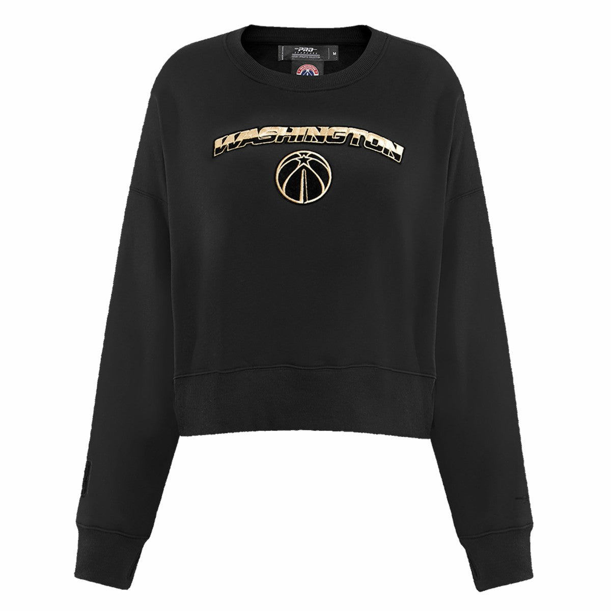 Washington Wizards Pro Standard Women's Glam Cropped Pullover Sweatshirt - Black cheap On Sale