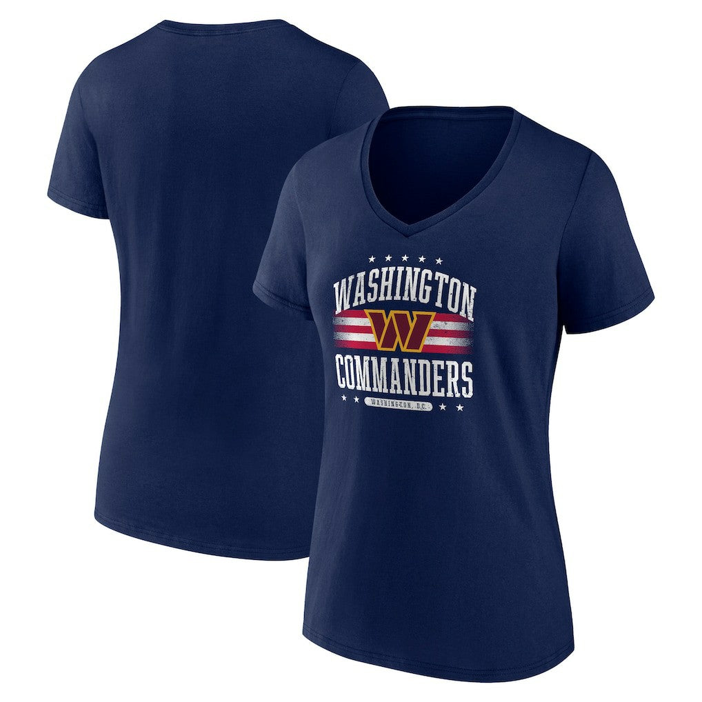 Washington Commanders Fanatics Women's Americana V-Neck T-Shirt