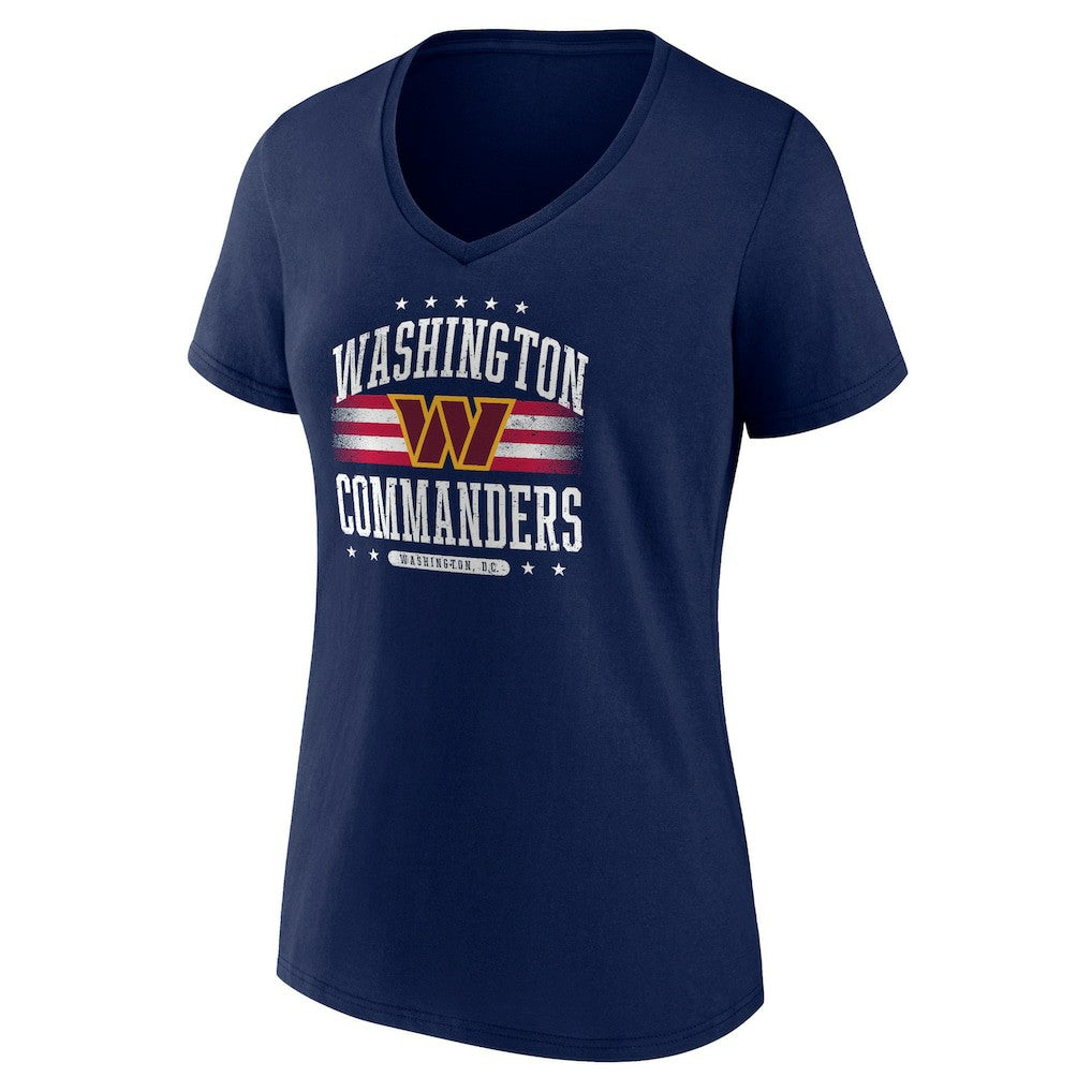 Washington Commanders Fanatics Women's Americana V-Neck T-Shirt