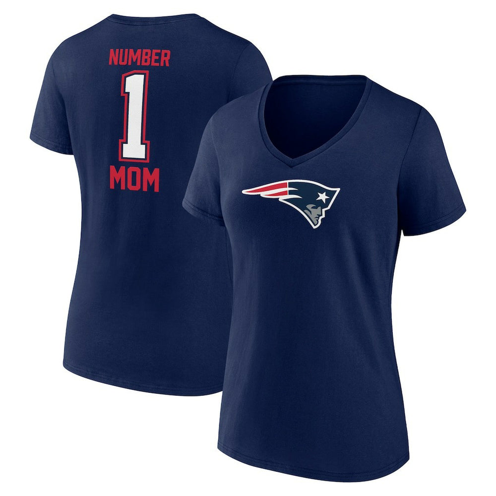 New England Patriots Fanatics Women's Mother's Day V-Neck T-Shirt