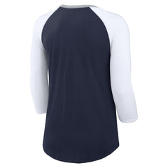 Dallas Cowboys Nike Women's Knockout Arch Raglan Tri-Blend 3/4-Sleeve T-Shirt