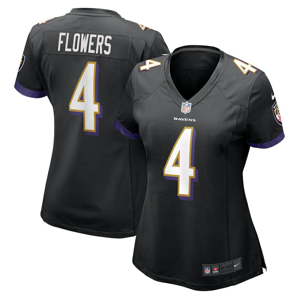 Baltimore Ravens Nike Zay Flowers  Women's Alternate Game Jersey