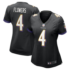 Baltimore Ravens Nike Zay Flowers  Women's Alternate Game Jersey