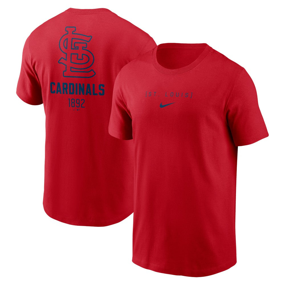 St. Louis Cardinals Nike Large Logo Back Stack T-Shirt | MLB Outlet