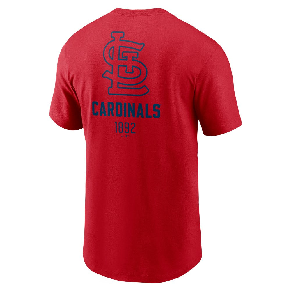 St. Louis Cardinals Nike Large Logo Back Stack T-Shirt | MLB Outlet