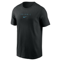 Miami Marlins Nike Large Logo Back Stack T-Shirt | MLB For sale