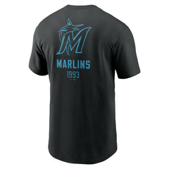 Miami Marlins Nike Large Logo Back Stack T-Shirt | MLB For sale